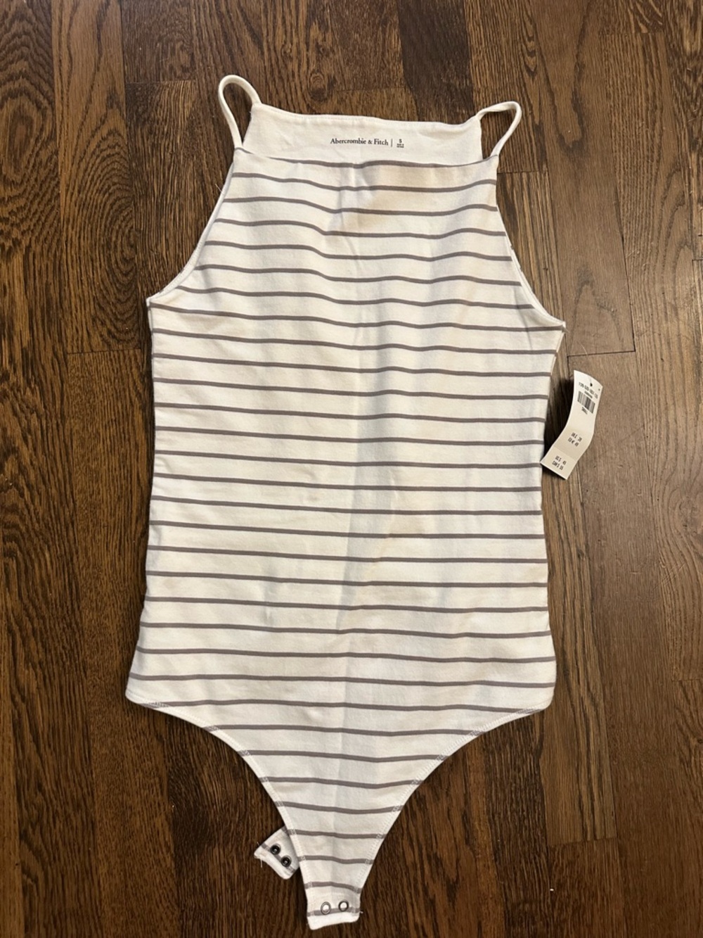 Abercrombie & Fitch Striped Tank Bodysuit NWT Size S